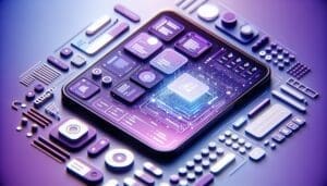 Générez une image réaliste en haute résolution 4K d'une interface d'application mobile conçue dans des nuances apaisantes de violet et blanc. Cette interface particulière symbolise le développement NoCode – une manière de concevoir des logiciels sans programmation traditionnelle. Elle doit être dépourvue de tout élément, symbole ou référence de codage, se concentrant entièrement sur les principes de conception conviviaux et les éléments interactifs courants dans les interfaces utilisateur contemporaines. - AUTOMATISATION