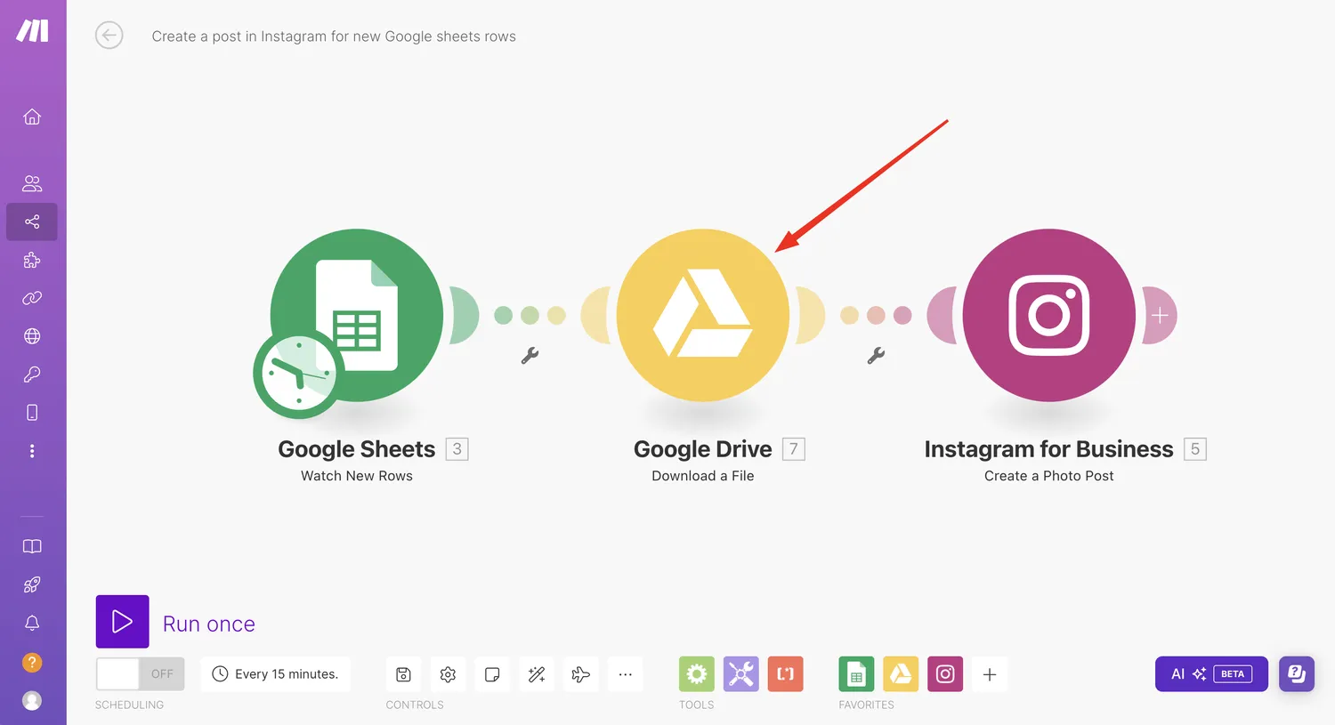 Automatisations Google Drive Make-1